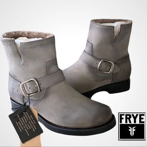 Closet Closing Sale! Frye Veronica Shearling Bootie - Grey - Women's Size 5.5M